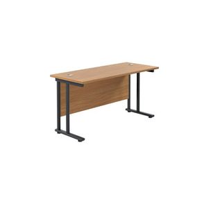 Jemini DU Rec Dsk 1400x600 N/Oak/Blk