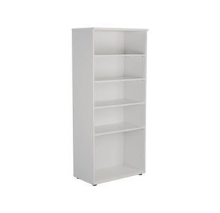 Jemini Wdn Bookcase 800x450x1800 Wht