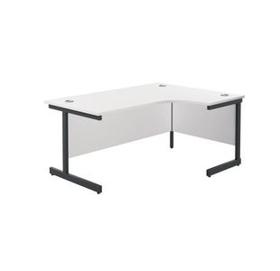 Jemini Rdl RH Desk 1600x1200 Wht/Blk