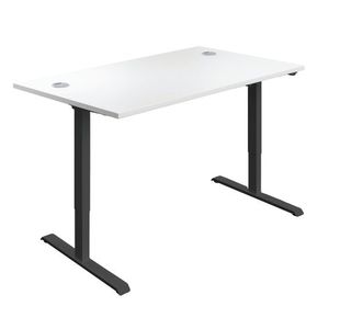 Jemini Sit/Stand Desk 1400X800Mm Wht