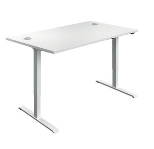 Jemini Sitstand Dsk 1400X800 Wht/Wht