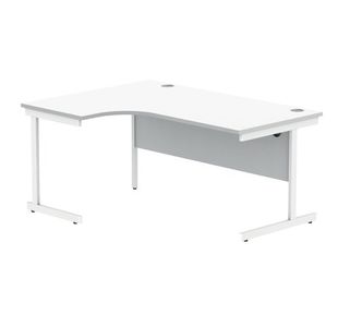 Polaris LH Rdl Desk 1612 AWht/Wht