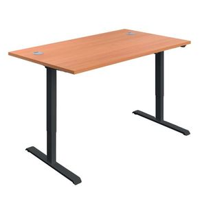 Serrion Sit/Stand Desk 1200 Bch/Blk