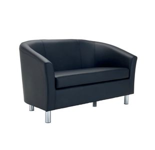 Jemini Tub Sofa Polyurethane Black