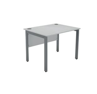 Serrion Rect Goal Post Desk 1000 Wht