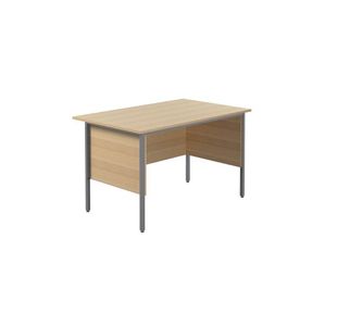 Ff Jemini Oak 1200Mm 4 Legged Desk