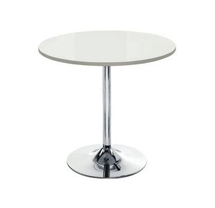 Ff Arista Wht Small Bistro Trumpet Table