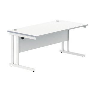 Polaris Rect Cant Desk 1600mm AWht