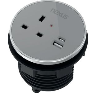 Nexus In Desk Power Module Grey