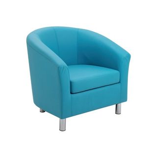 Jemini Tub PU Armchair Sky Blue