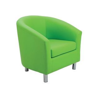 Jemini Tub PU Armchair Lime