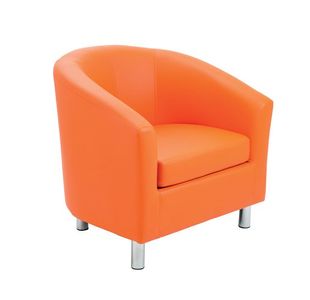 Jemini Tub PU Armchair Orange