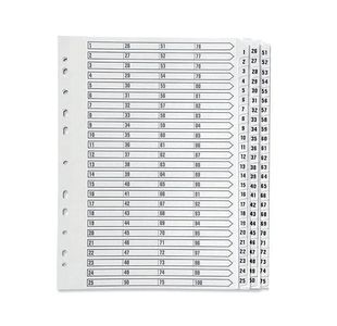 Q Connect A4 1-75 Mylar Index 05601/Cs56