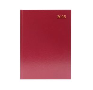 Desk Diary DPP Appt A4 Burgundy 2025