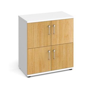 Wooden storage lockers