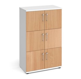 Wooden storage lockers