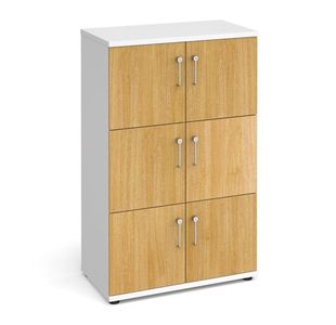 Wooden storage lockers