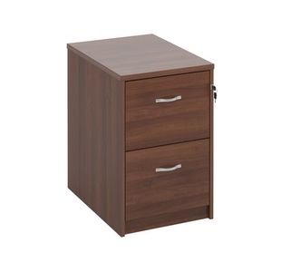 Wooden filing cabinet silver handles