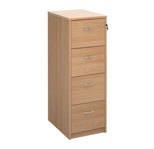 Wooden filing cabinet silver handles