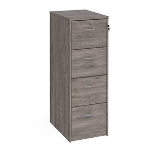 Wooden filing cabinet silver handles