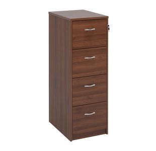 Wooden filing cabinet silver handles