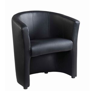 London leather reception chair