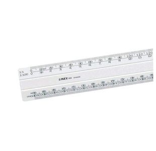 Linex Scalerule Flat 1:5:500 30Cm Wh 433