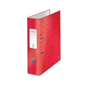 Leitz WOW LAF A4 80mm Red Pk10