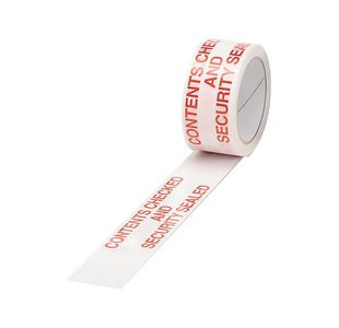 Marland Tape Contents Checked White/Red