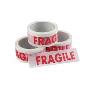 Marland Vinyl Tape Fragile White/Red