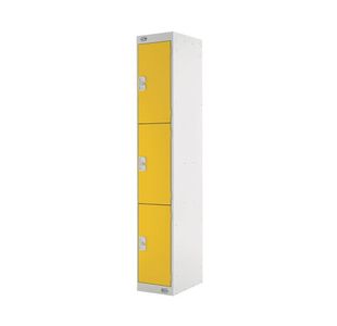 Ff 3 Door Locker Yellow Door 450Mm