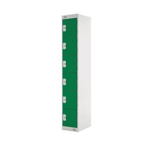 Ff 6 Door Locker Green Door 450Mm