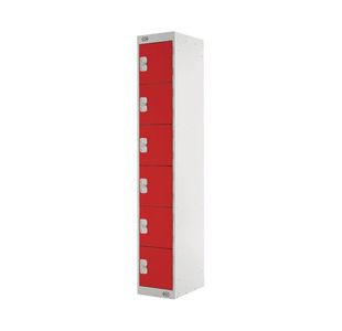 Ff 6 Door Locker Red Door 450Mm