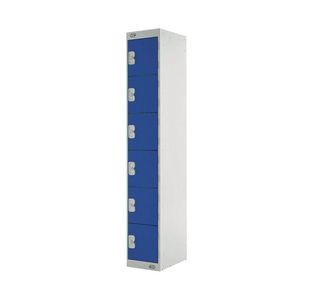 Six Comp Express Std Locker Blue