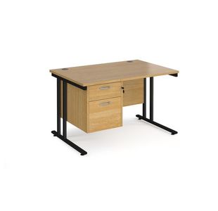 Maestro 25 Cant 800Mm Desk 2 Drawer Ped