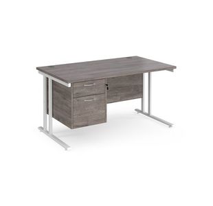 Maestro 25 Cant 800Mm Desk 2 Drawer Ped