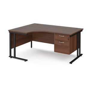 Maestro 25 Cant Lh Erg Desk 2 Drawer Ped