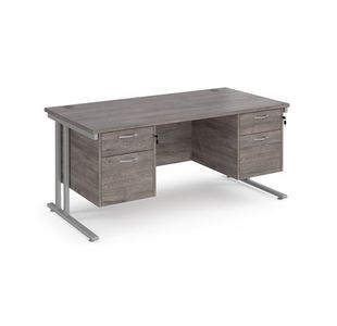 Maestro 25 Cant 800Mm Deep Desk 2X2D Ped