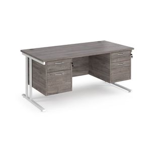 Maestro 25 Cant 800Mm Deep Desk 2X2D Ped