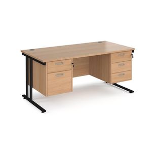 Maestro 25 Cant 800Mm Deep Desk 2&3D Ped