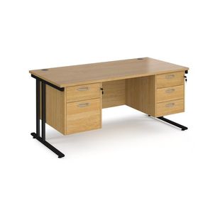 Maestro 25 Cant 800Mm Deep Desk 2&3D Ped