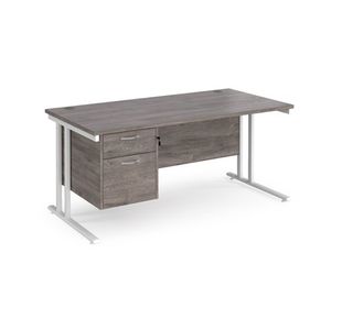 Maestro 25 Cant 800Mm Desk 2 Drawer Ped