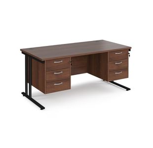 Maestro 25 Cant 800Mm Deep Desk 2X3D Ped