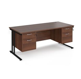 Maestro 25 Cant 800Mm Deep Desk 2X2D Ped