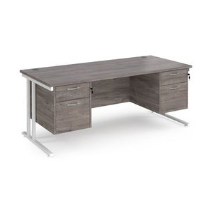 Maestro 25 Cant 800Mm Deep Desk 2X2D Ped