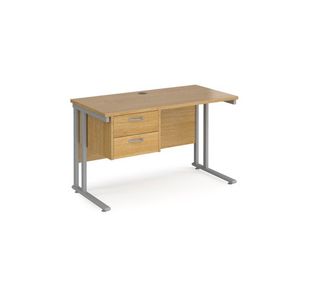 Maestro 25 Cant 600Mm Desk 2 Drawer Ped