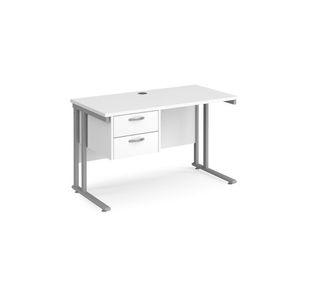 Maestro 25 Cant 600Mm Desk 2 Drawer Ped