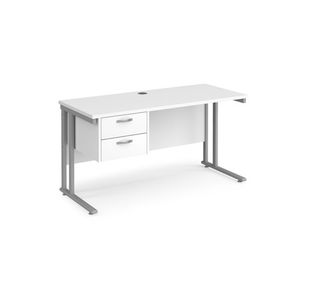 Maestro 25 Cant 600Mm Desk 2 Drawer Ped