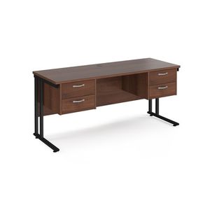 Maestro 25 Cant 600Mm Deep Desk 2X2D Ped