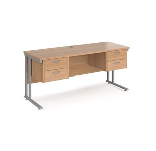 Maestro 25 Cant 600Mm Deep Desk 2X2D Ped